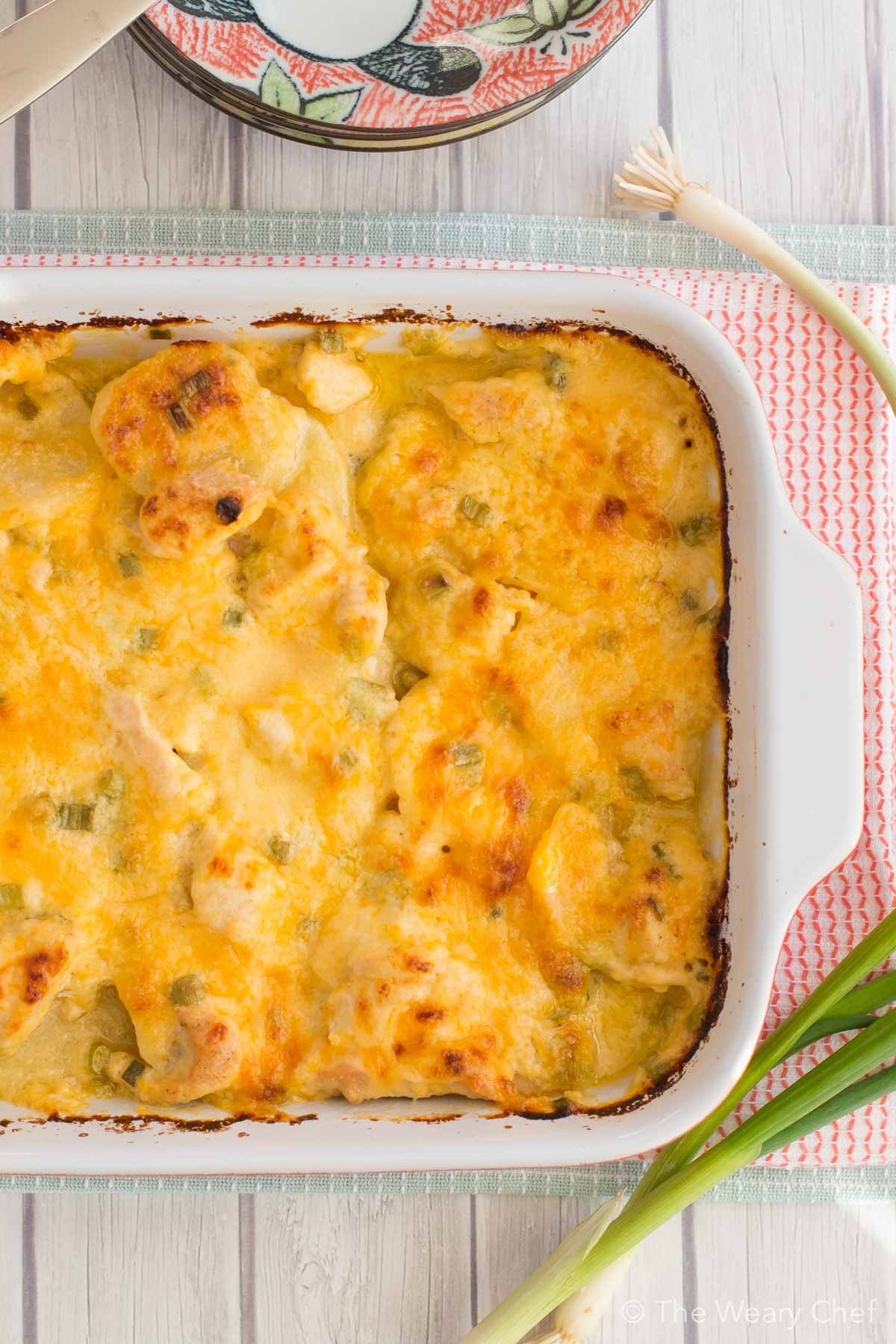 Scalloped Potatoes Recipe
 Main Dish Cheesy Scalloped Potatoes Recipe with Chicken