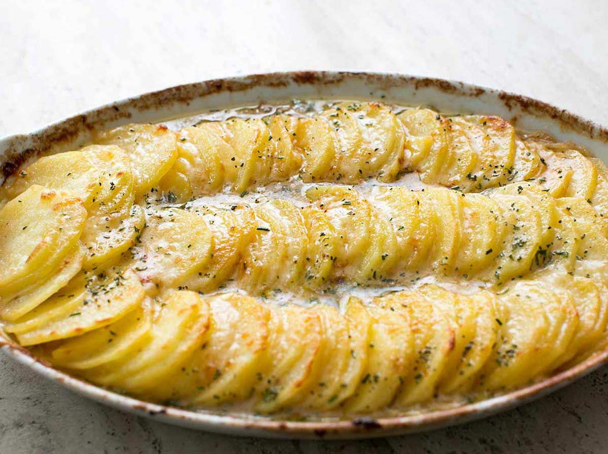 Scalloped Potatoes Recipe
 Scalloped Potatoes with Caramelized ions and Gruyere