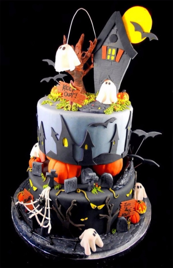 Scary Halloween Cakes
 37 Cute & Non scary Halloween Cake Decorations family