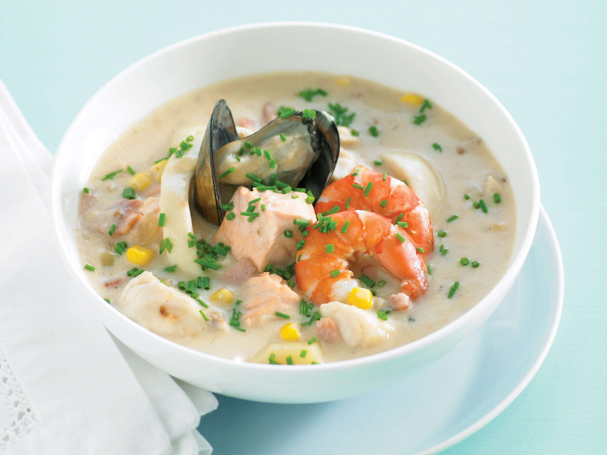 Seafood Chowder Soup
 what s in seafood chowder