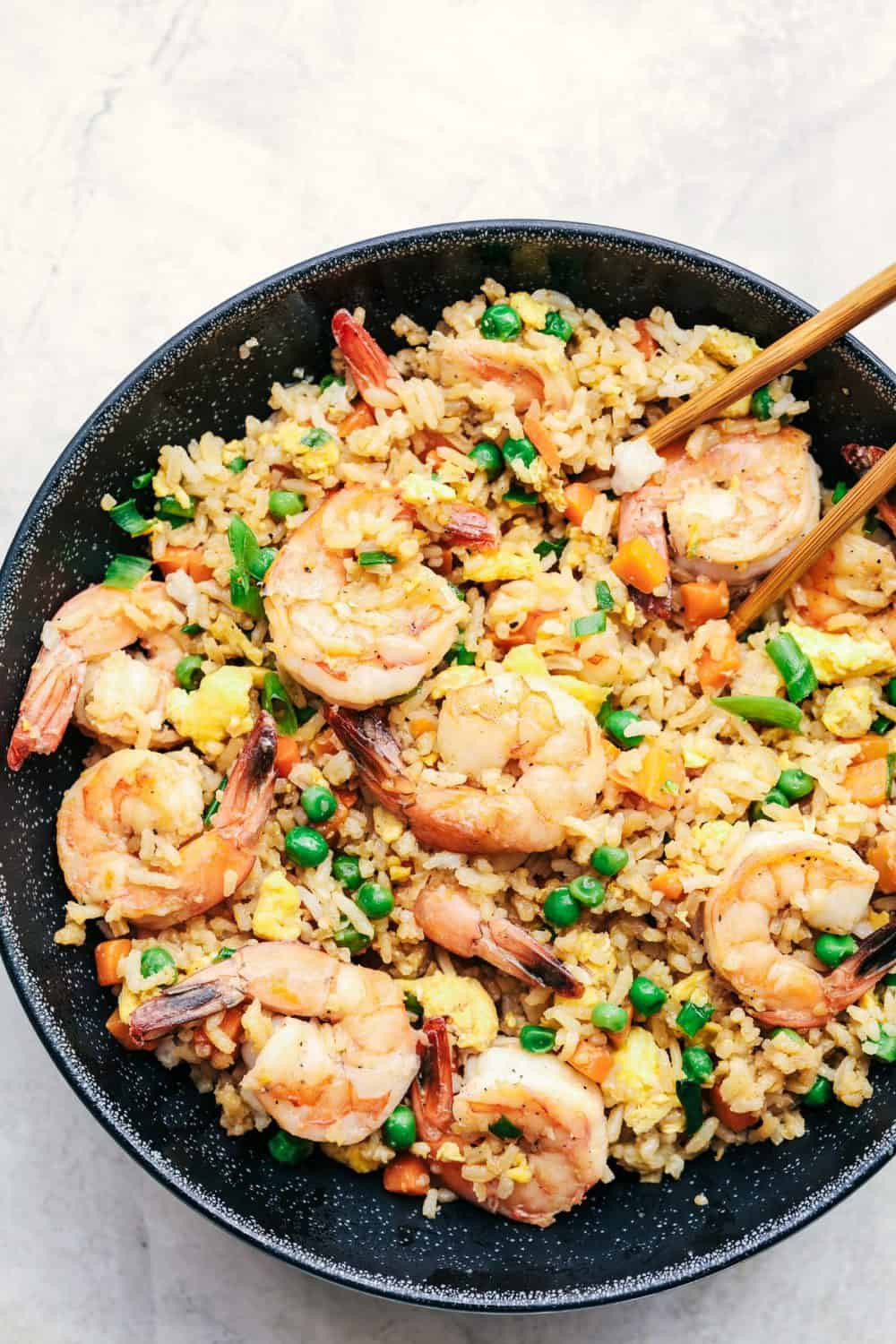 Seafood Fried Rice
 Better than Takeout Shrimp Fried Rice