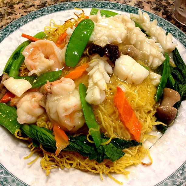 Seafood Pan Fried Noodles
 Beautiful Seafood Pan fried Noodles