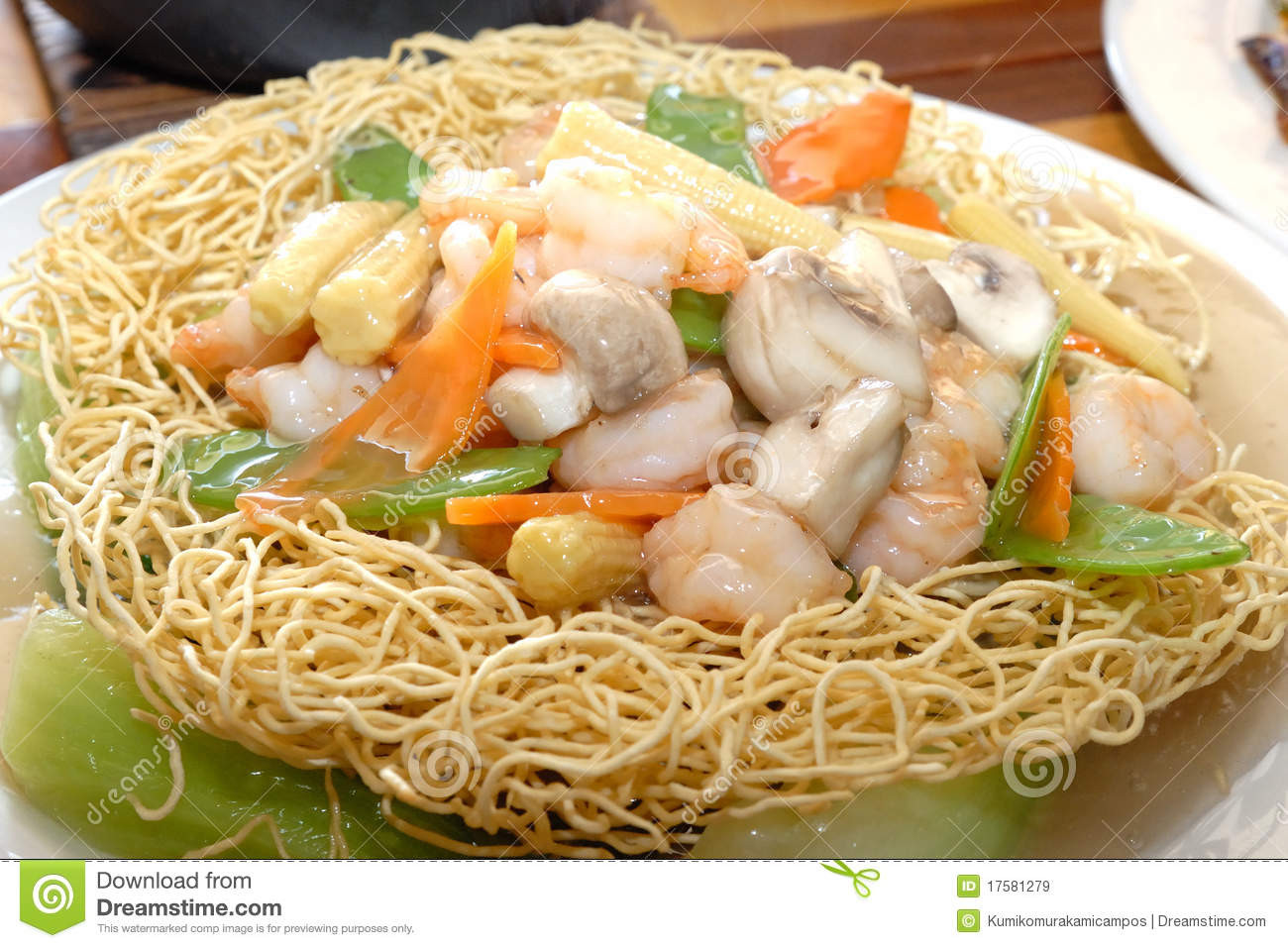 Seafood Pan Fried Noodles
 Pan fried noodles stock image Image of fried chinese