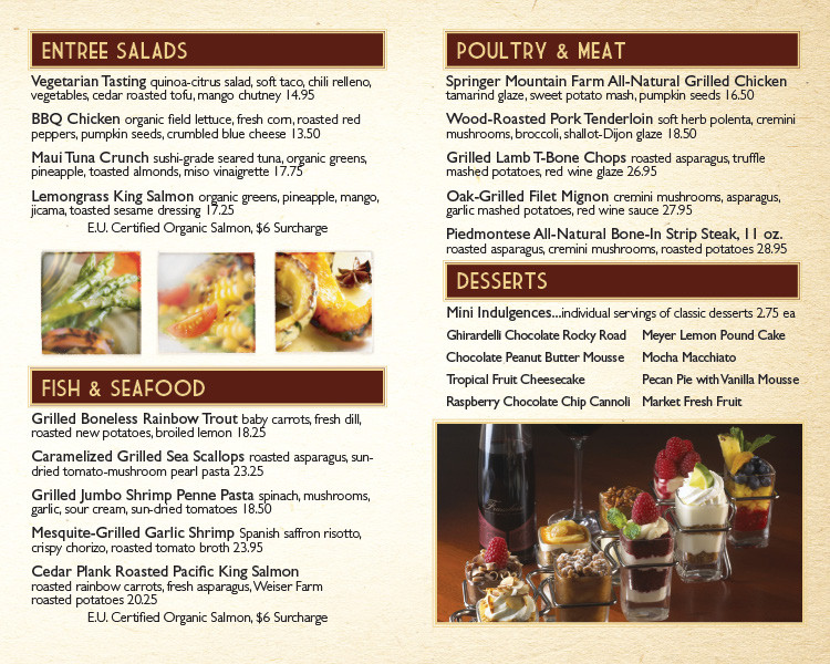 Seasons 52 Dinner Menu
 Seasons 52 Costa Mesa