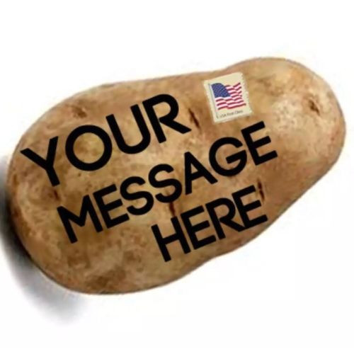 Send A Potato
 Survival Kit Nurse Clean Gag New Hand Made Funny Thank You