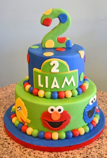 Sesame Street Birthday Cake
 1000 images about Sesame Street Cakes on Pinterest