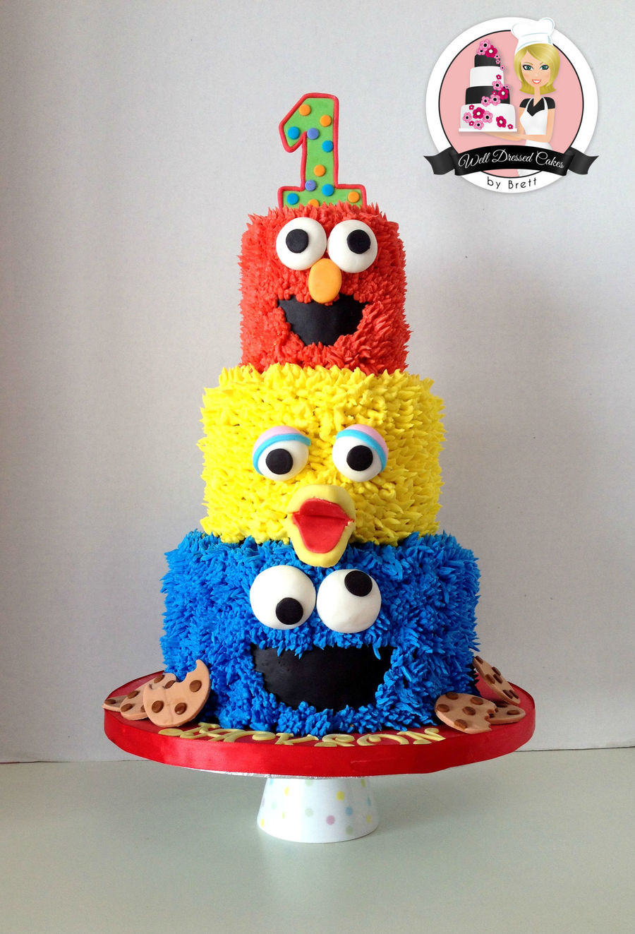 Sesame Street Birthday Cake
 3 Tier Sesame Street Birthday Cake CakeCentral