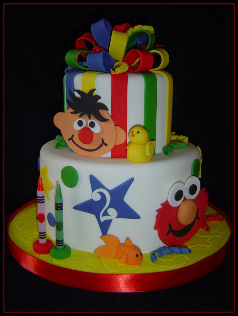Sesame Street Birthday Cake
 Elmo Ernie Birthday Cake