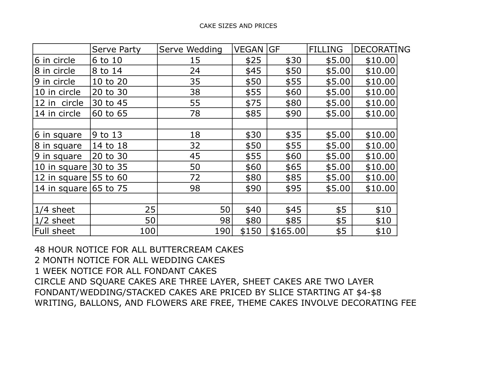 Sheet Cake Sizes
 9 What Size Are Sheet Cakes Sheet Cake Size Prices