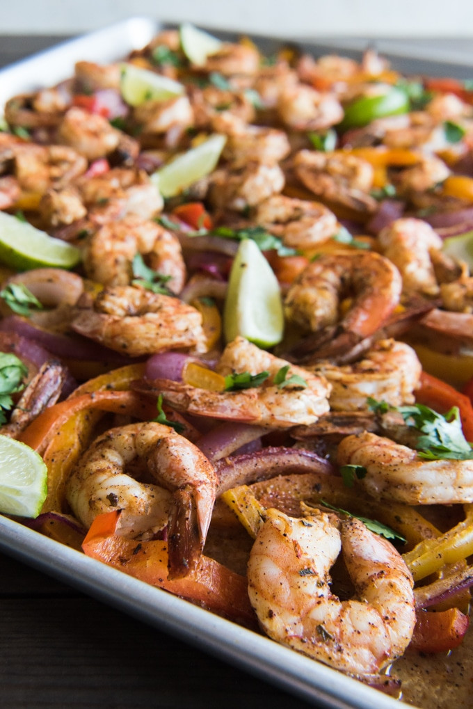 Sheet Pan Shrimp Fajitas
 Sheet Pan Shrimp Fajitas in 30 Minutes House of Nash Eats