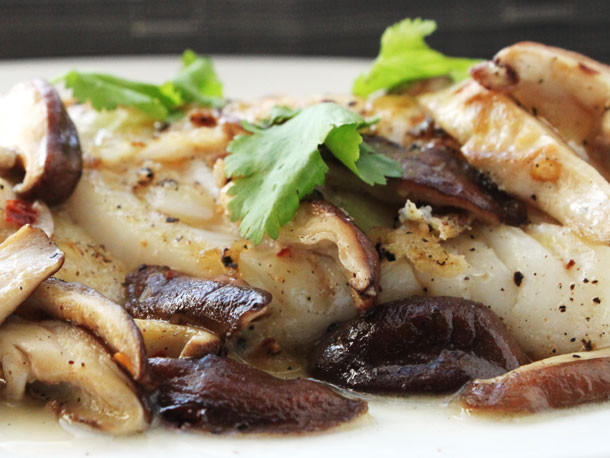 Shiitake Mushrooms Recipe
 Pan Seared Fish With Shiitake Mushrooms Recipe