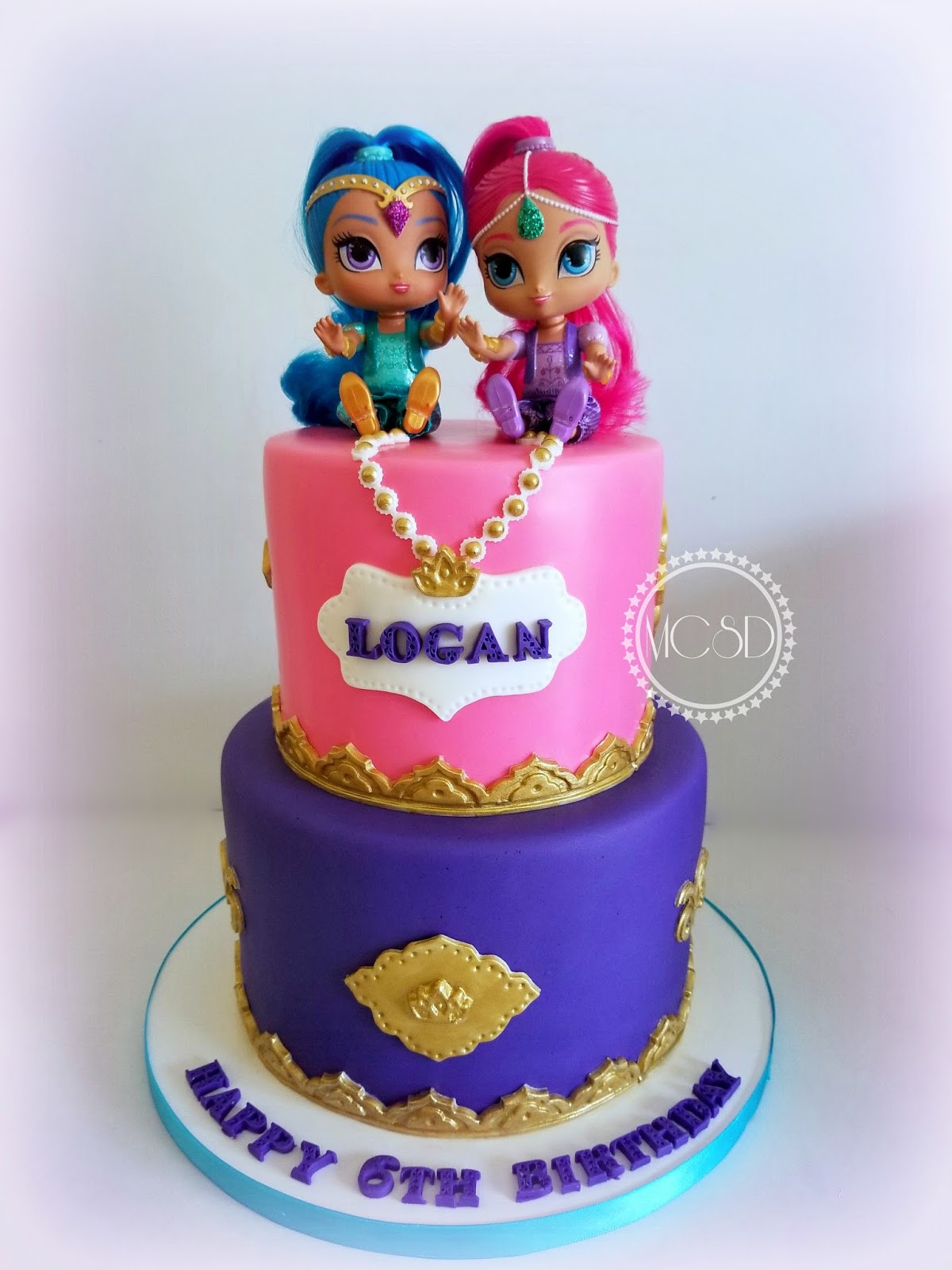 Shimmer And Shine Birthday Cake
 MyCakeSweetDreams Shimmer and Shine Birthday Cake