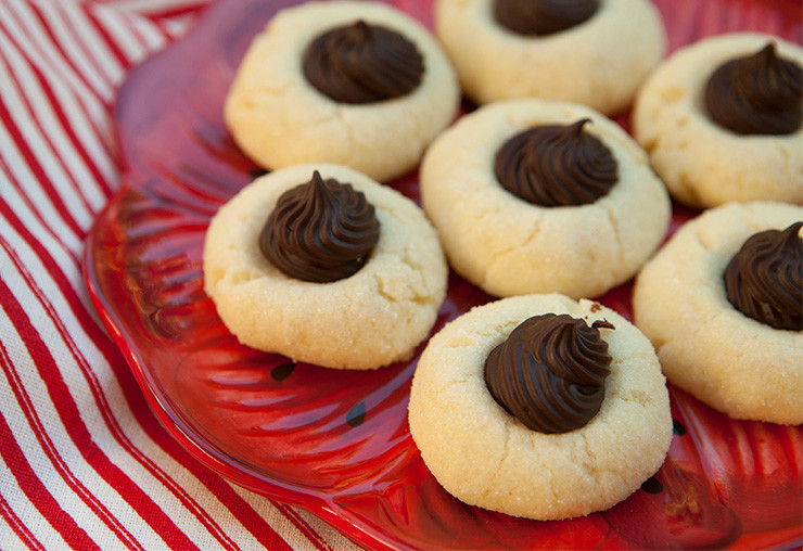 Shortbread Thumbprint Cookies
 Shortbread Thumbprint Cookies With Dark Chocolate