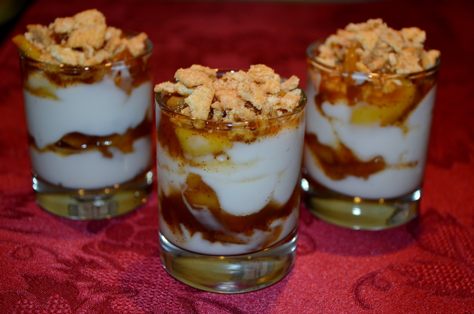 Shot Glass Desserts
 Shot Glass Apple Parfaits