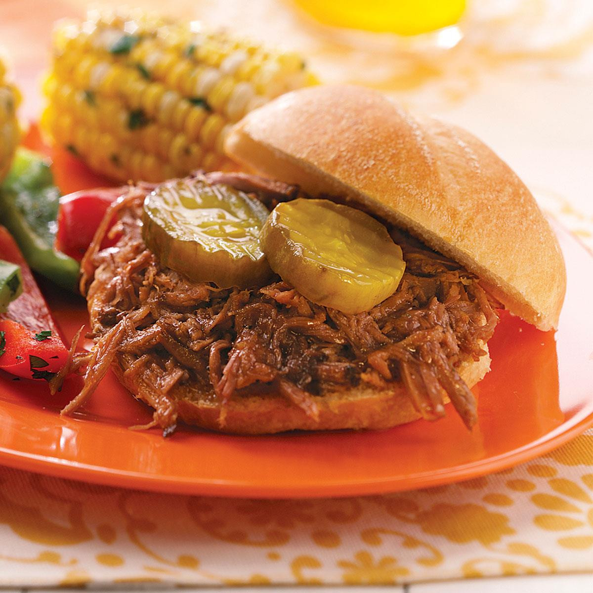 Shredded Beef Sandwiches
 Shredded Barbecue Beef Sandwiches Recipe