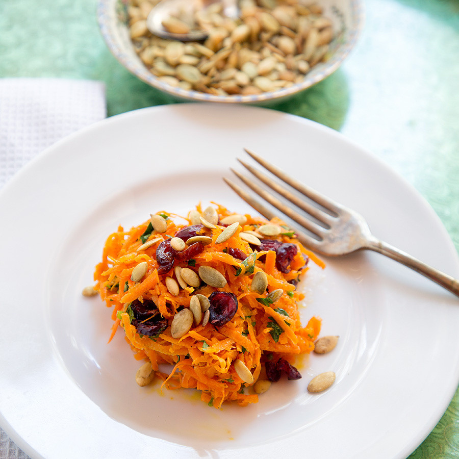 Shredded Carrot Salad
 “What’s Up Doc ” Shredded Carrot Salad with Lime Jalapeno