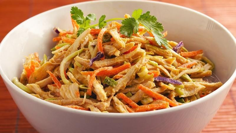 Shredded Chicken Salad
 Shredded Thai Chicken Salad recipe from Betty Crocker