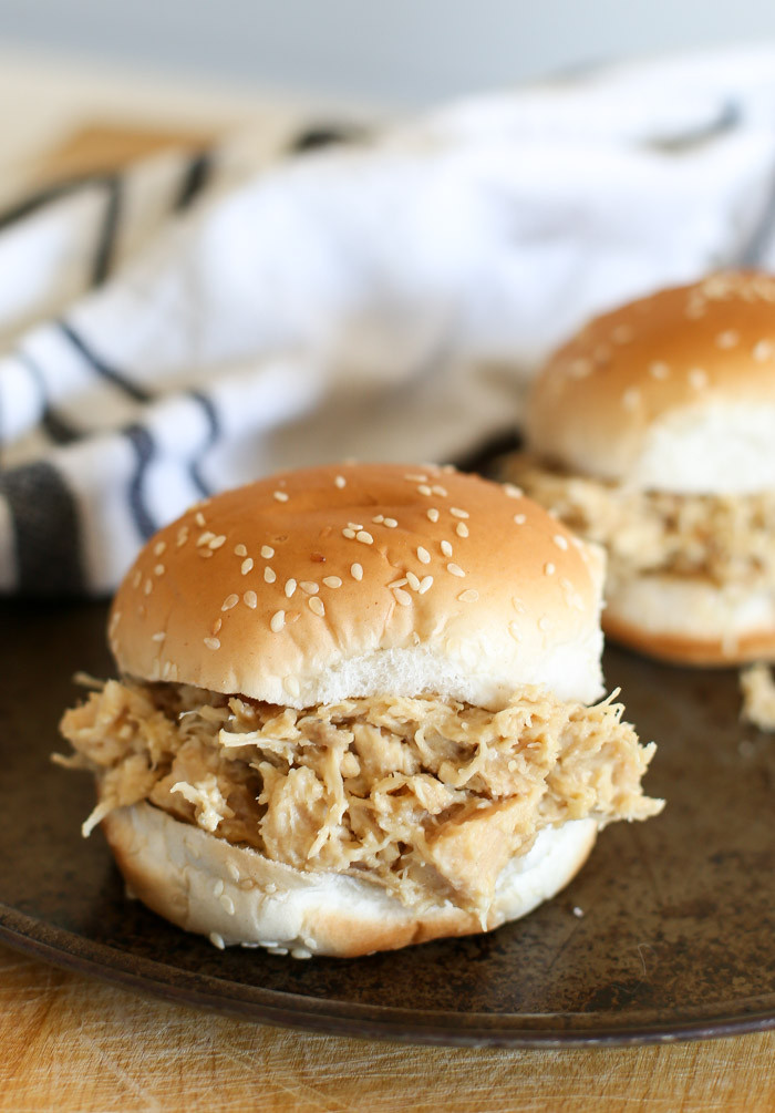 Shredded Chicken Sandwiches
 Shredded Chicken Sandwiches In the Crockpot Cleverly Simple