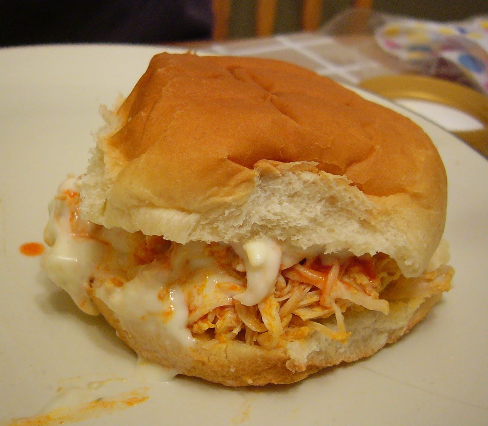 Shredded Chicken Sandwiches
 Bringing Home the Brakebush Spicy Shredded Chicken Sandwiches