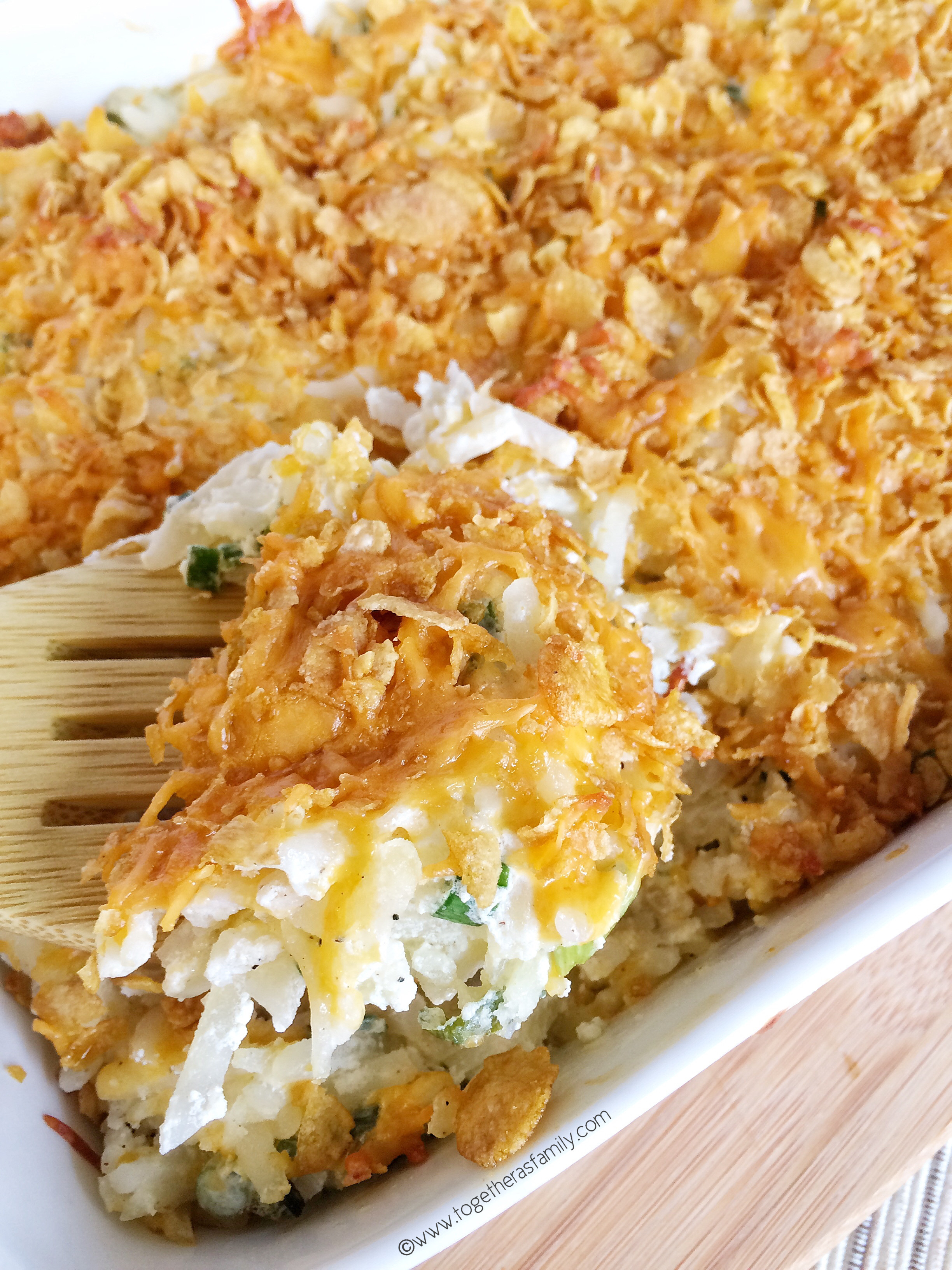 Shredded Potato Casserole
 Cheesy Shredded Potato Casserole To her as Family