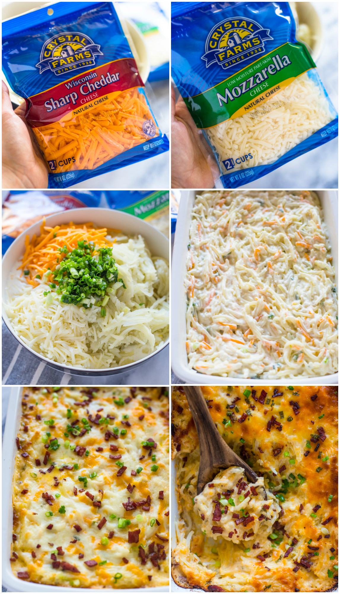 Shredded Potato Casserole
 Cheesy Shredded Potato Casserole with Low fat Option