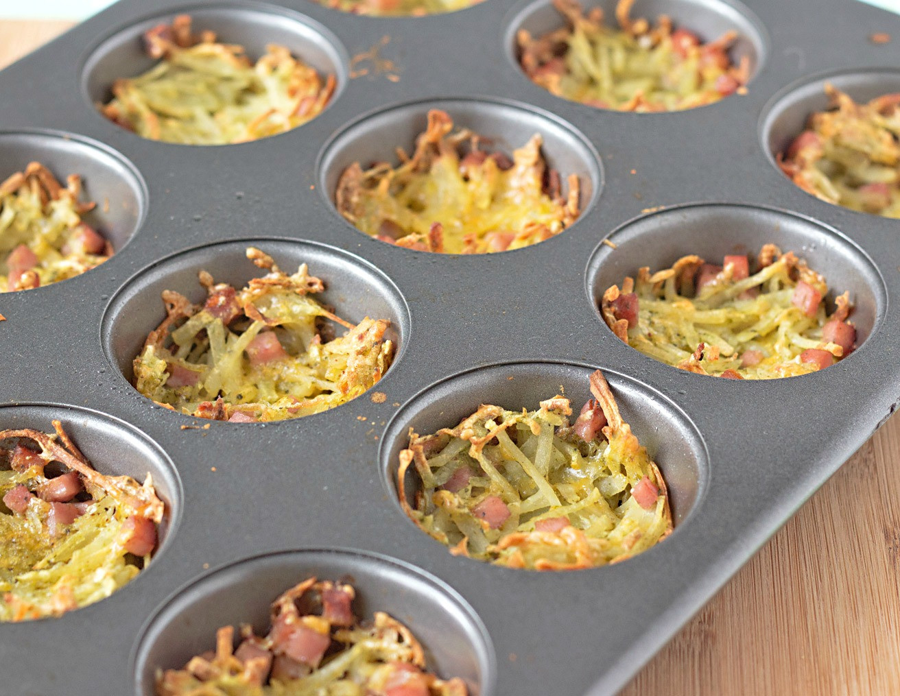 Shredded Potato Recipes
 Cheesy Hash Brown Potato Nests