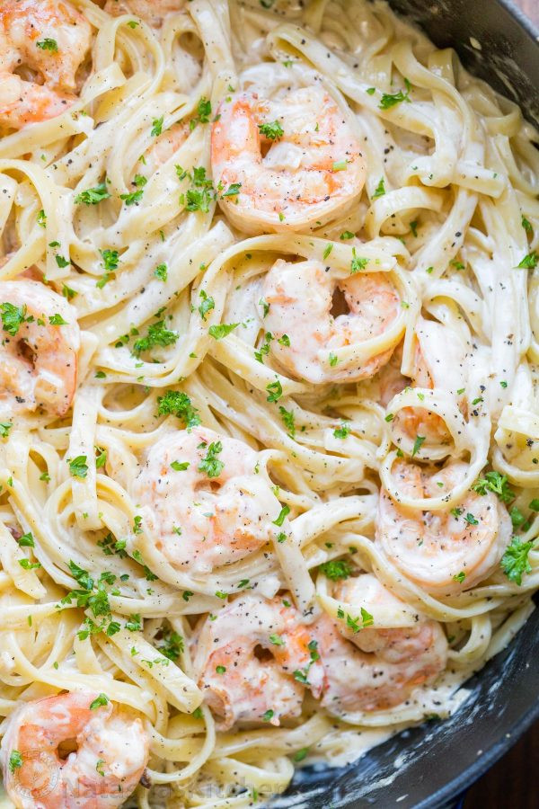 Shrimp Alfredo Pasta Recipe
 Creamy Shrimp Pasta Recipe VIDEO NatashasKitchen