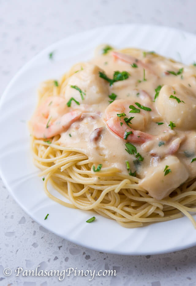 Shrimp Alfredo Pasta Recipe
 Shrimp Alfredo Pasta with Scallops Panlasang Pinoy