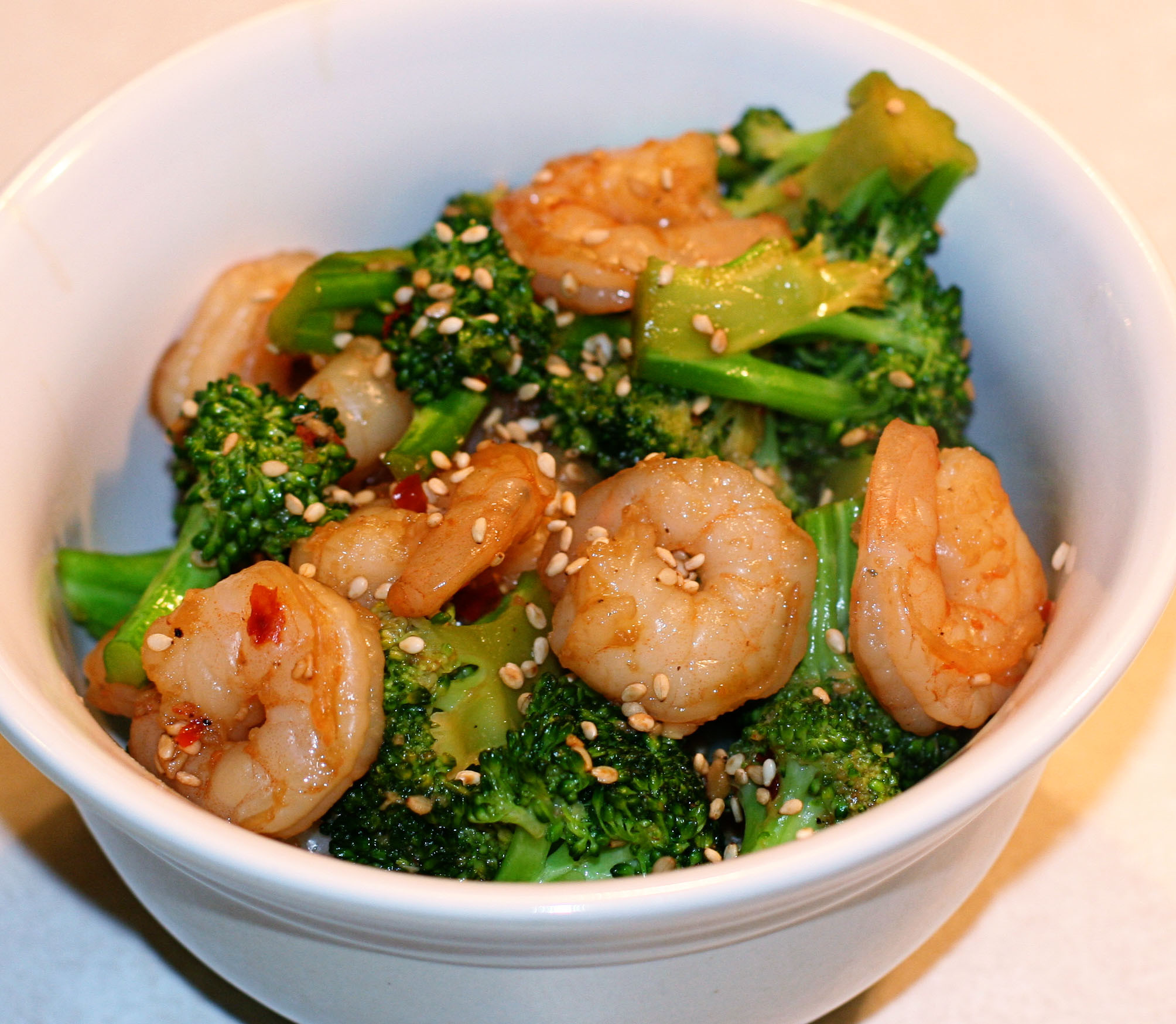 Shrimp And Broccoli
 Sesame Shrimp and Broccoli