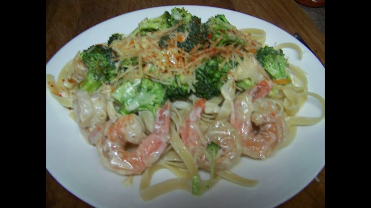 Shrimp And Broccoli Alfredo
 shrimp broccoli alfredo penne