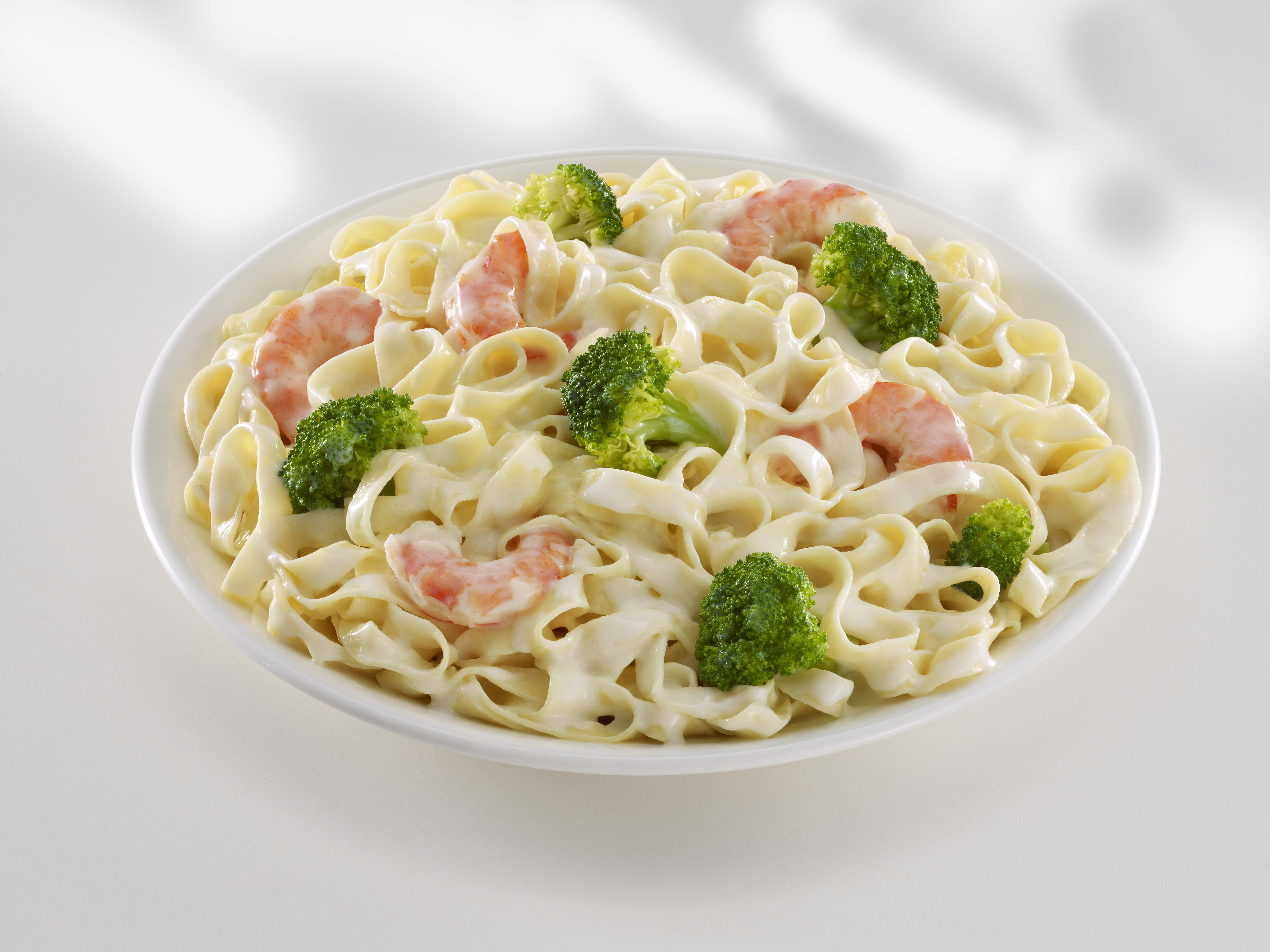 Shrimp And Broccoli Alfredo
 Foothill Farms Versatility is Delicious