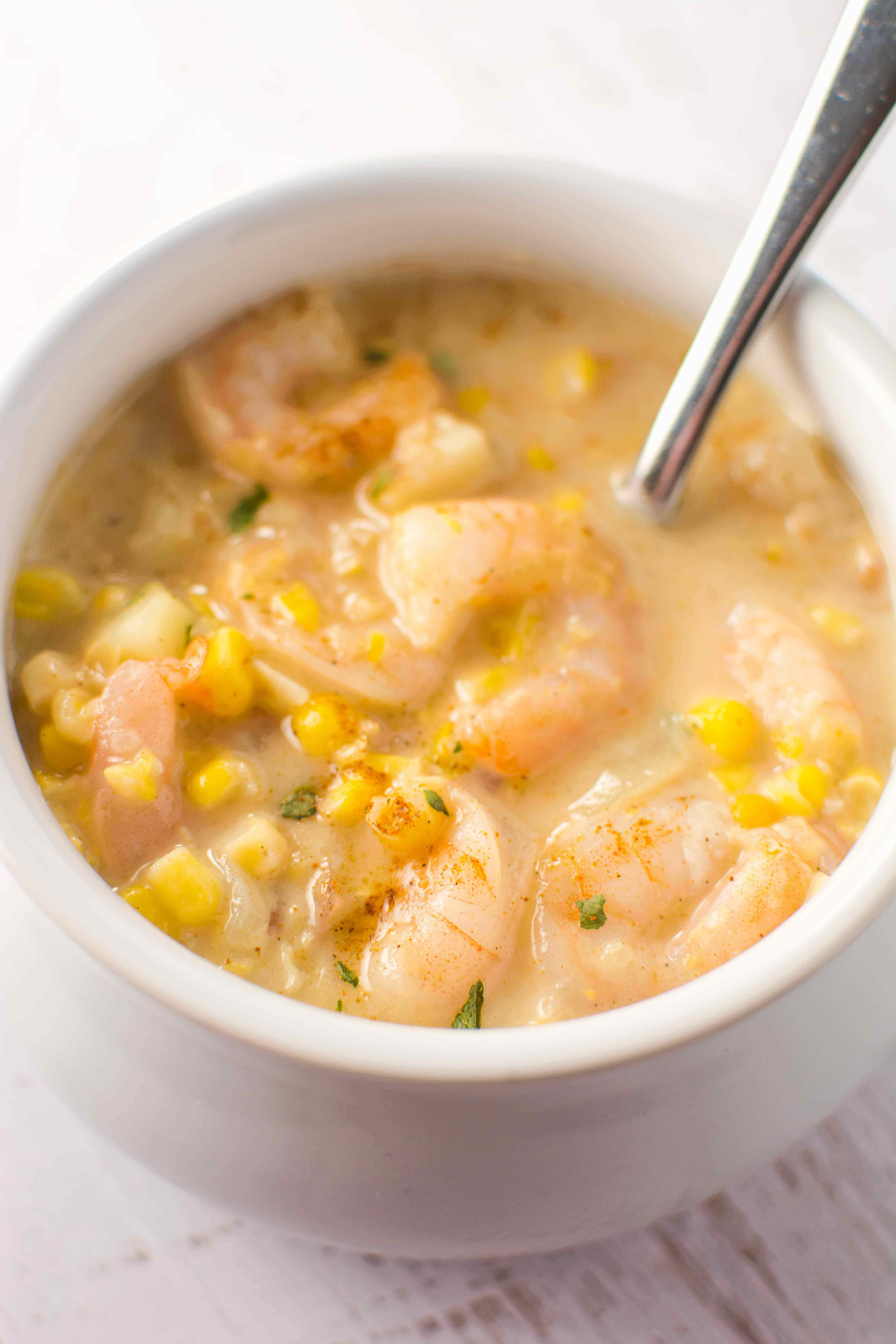 Shrimp And Corn Chowder
 Slow Cooker Cajun Corn and Shrimp Chowder Slow Cooker