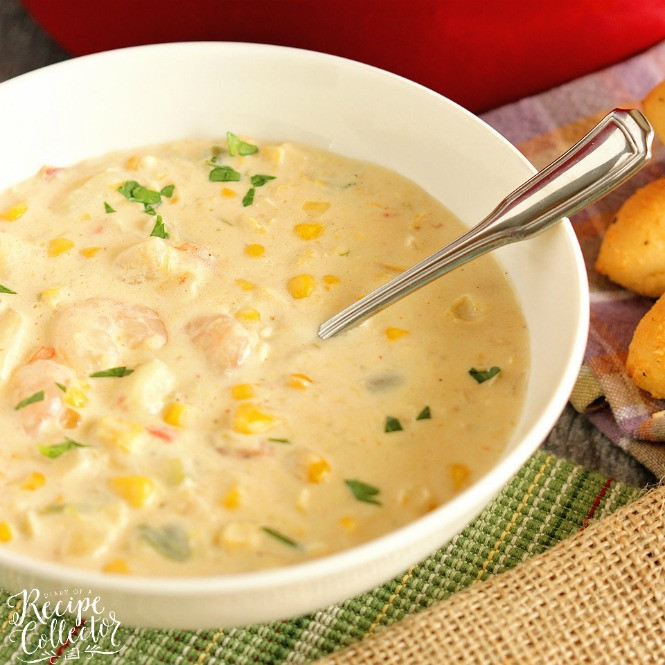 Shrimp And Corn Soup
 Creamy Shrimp & Corn Soup Diary of A Recipe Collector