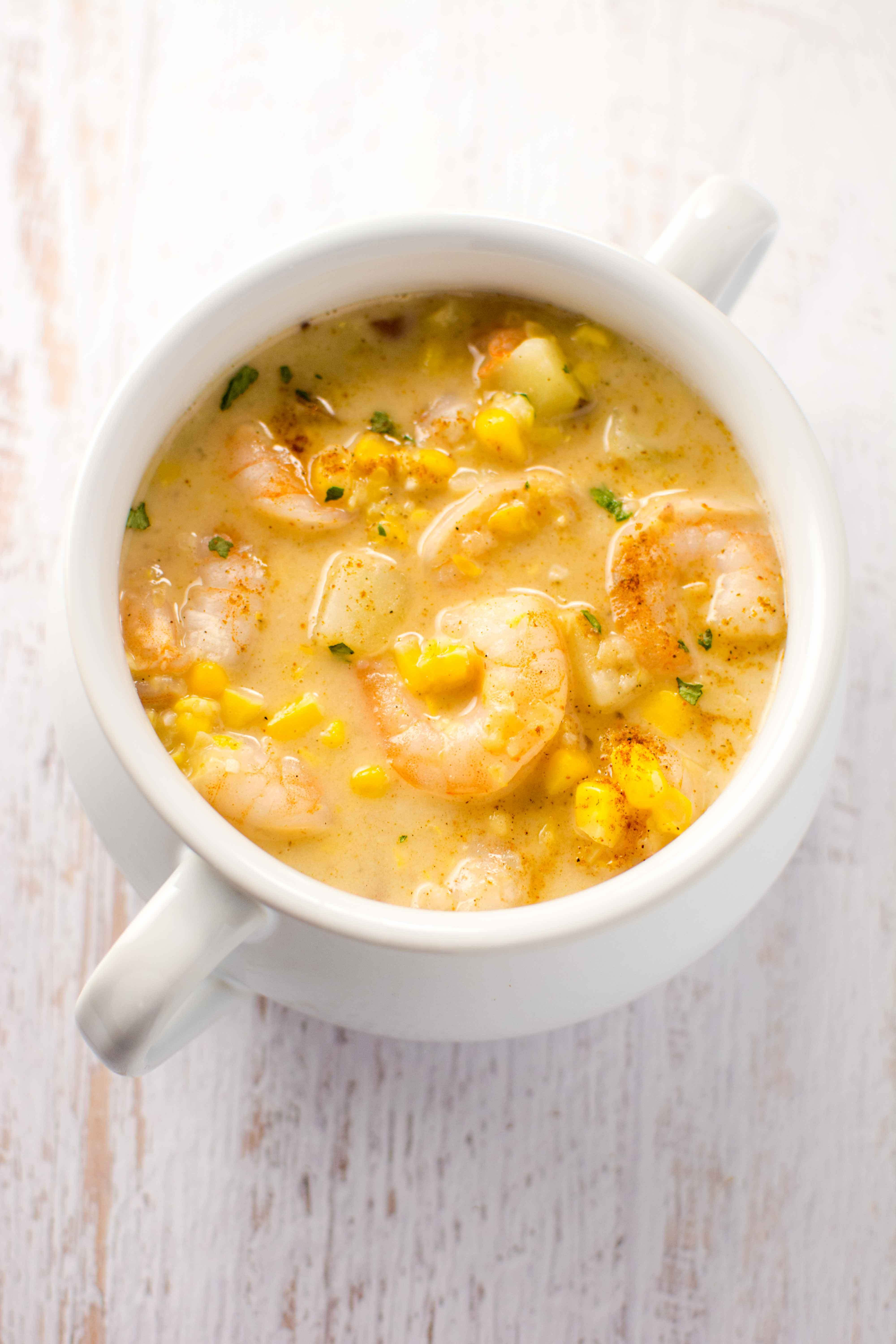 Shrimp And Corn Soup
 Slow Cooker Cajun Corn and Shrimp Chowder Slow Cooker