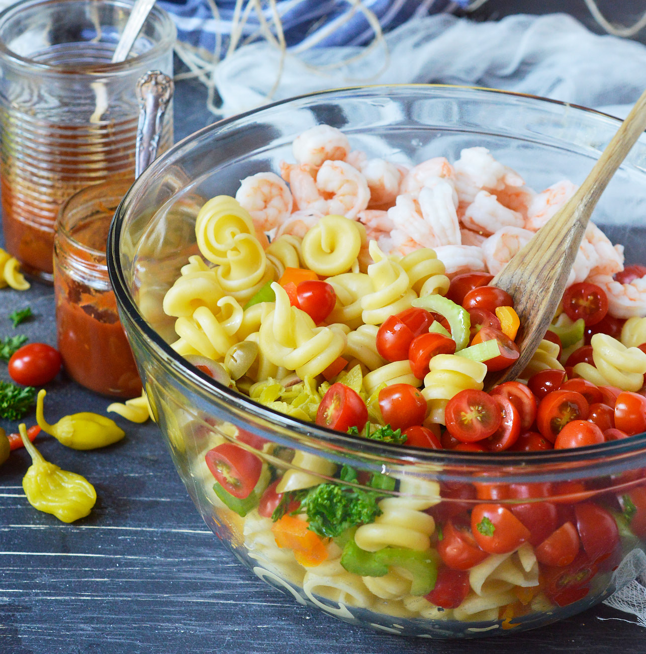 Shrimp And Pasta Salad
 Bloody Mary Shrimp Pasta Salad WonkyWonderful