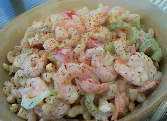 Shrimp And Pasta Salad
 Creamy Shrimp Pasta Salad Recipe Genius Kitchen