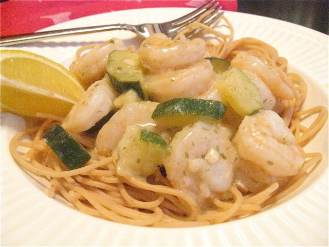 Shrimp And Zucchini
 Shrimp and Zucchini Pasta