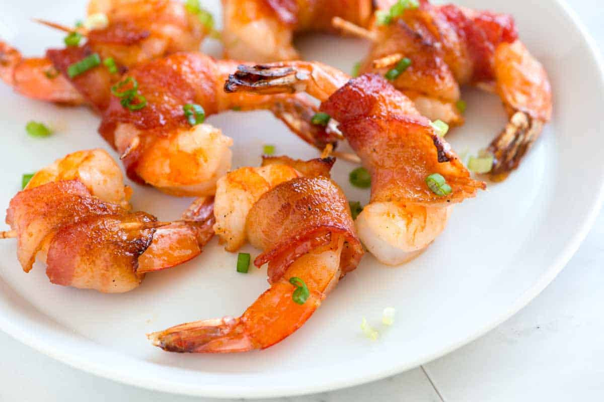 Shrimp Appetizer Recipes
 Spicy Maple Bacon Wrapped Shrimp Recipe