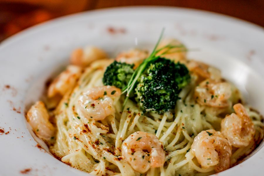 Shrimp Broccoli Pasta
 Restaurant and Bar in Kyoto Japan Gojo Paradiso