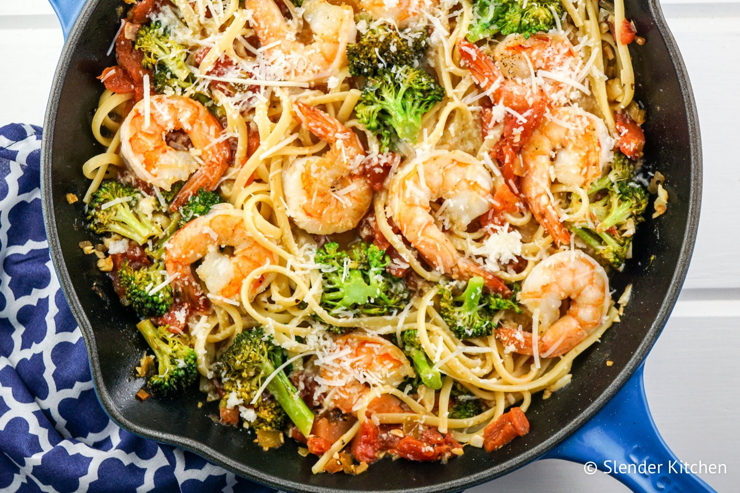 Shrimp Broccoli Pasta
 Lemon and Broccoli Pasta with Shrimp Slender Kitchen