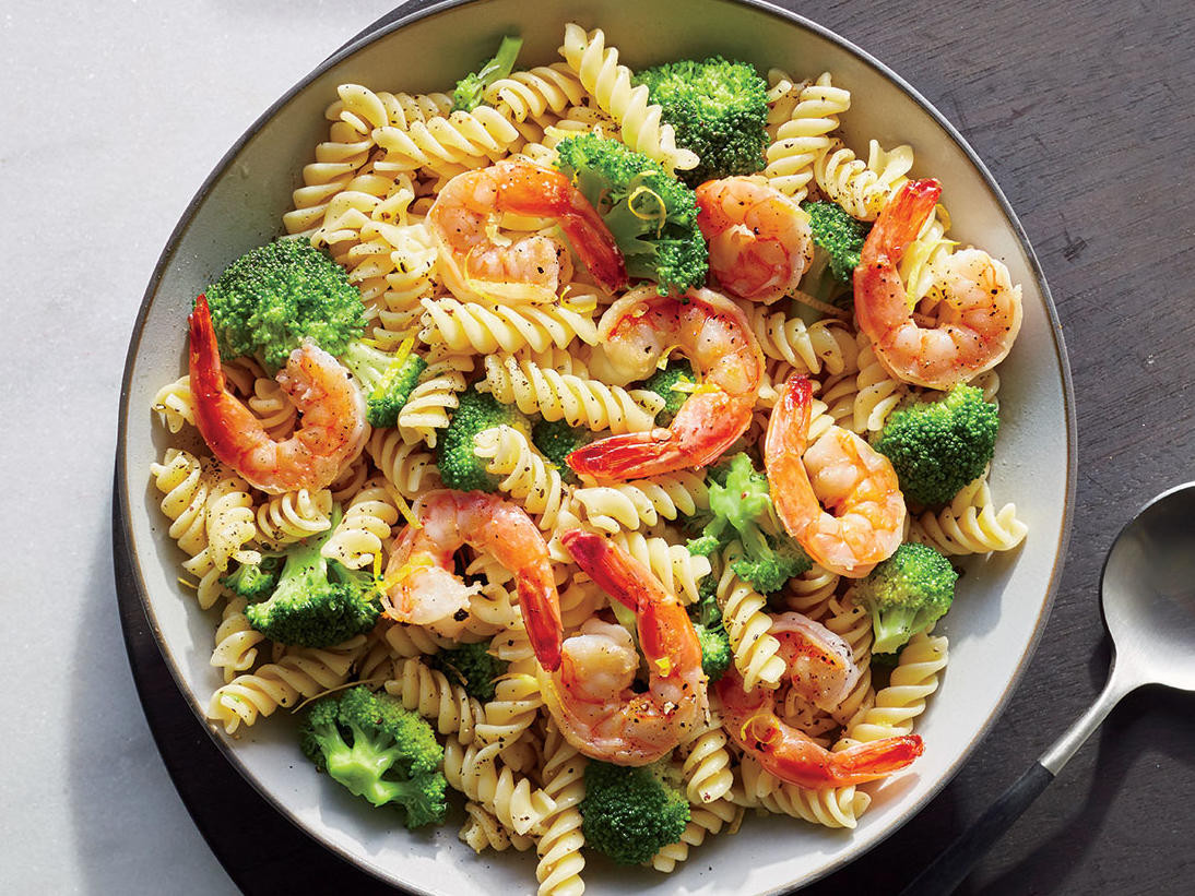 Shrimp Broccoli Pasta
 Shrimp and Broccoli Rotini Recipe Cooking Light