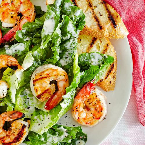 Shrimp Caesar Salad
 Grilled Shrimp Caesar Salad Dinners in 25 Minutes or