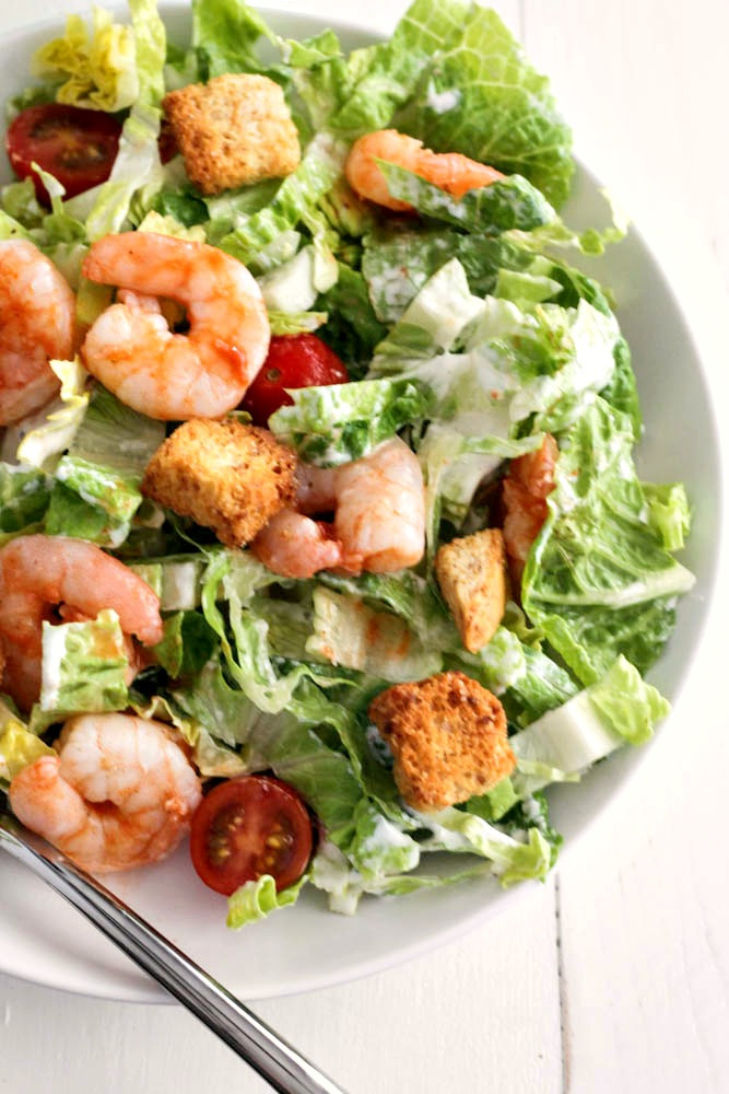 Shrimp Caesar Salad
 Buffalo Shrimp Caesar Salad Casa de Crews