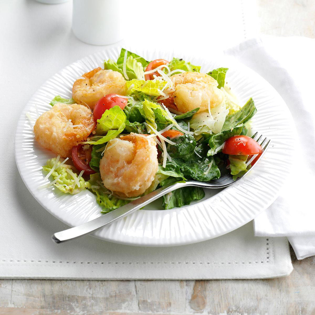 Shrimp Caesar Salad
 Crispy Shrimp Caesar Salad Recipe