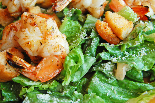 Shrimp Caesar Salad
 Twist on a Classic Recipe Lemon and Garlic Grilled Shrimp