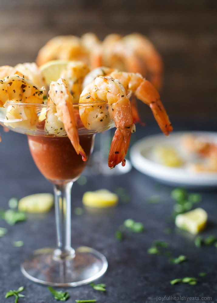 Shrimp Cocktail Appetizer
 Garlic Herb Roasted Shrimp Homemade Cocktail Sauce