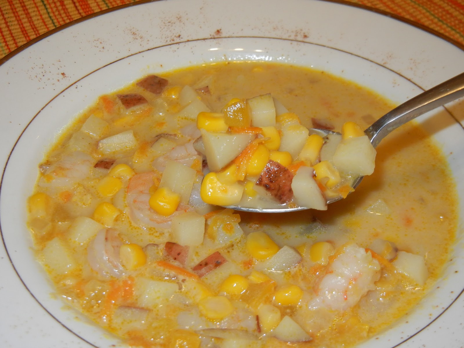 Shrimp Corn Chowder
 Corn Shrimp Chowder Will Cook For Smiles