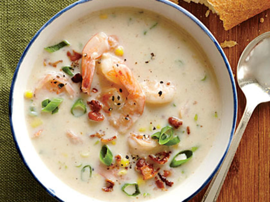 Shrimp Corn Chowder
 shrimp chowder from scratch