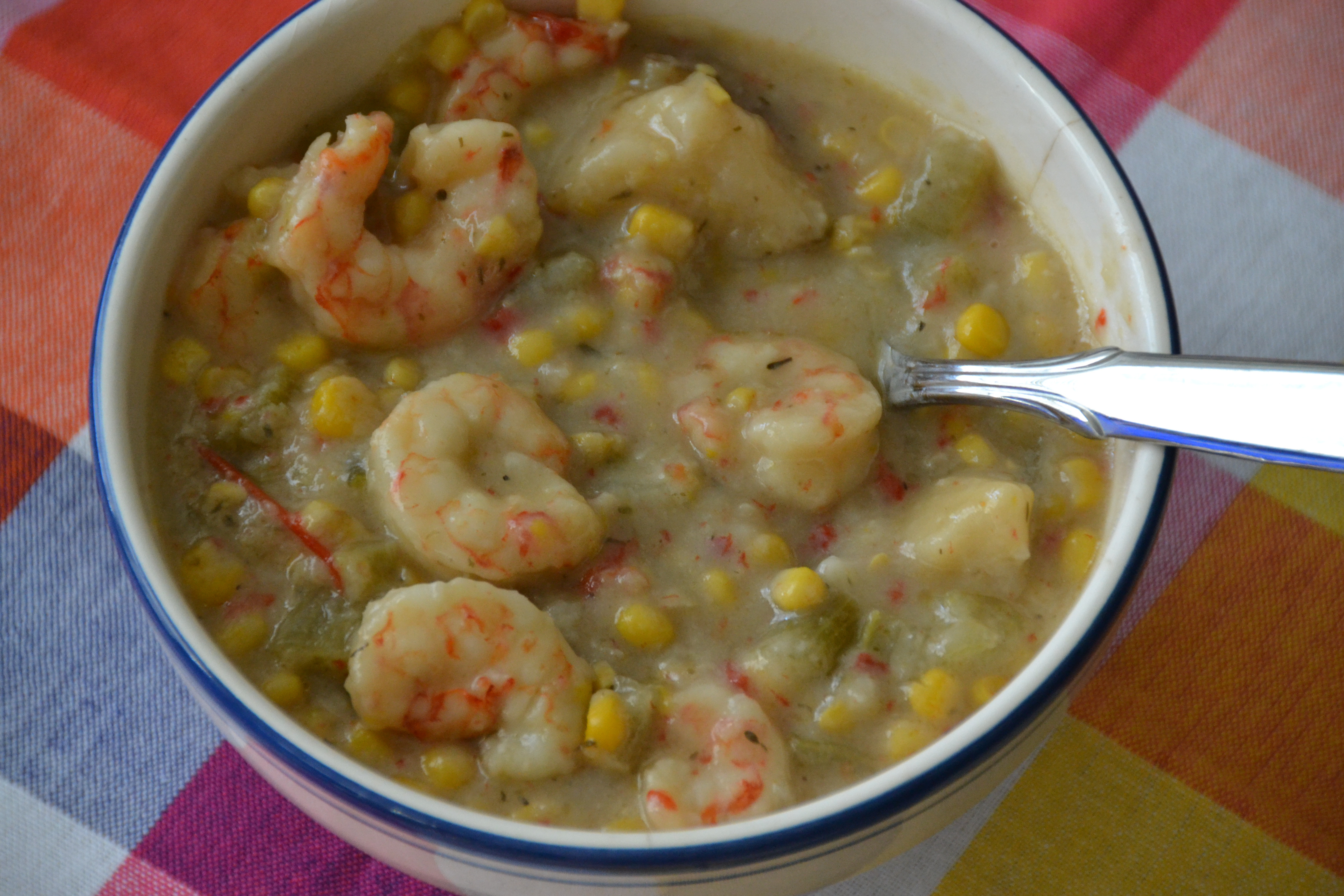 Shrimp Corn Chowder
 Shrimp and Corn Chowder in your Crockpot