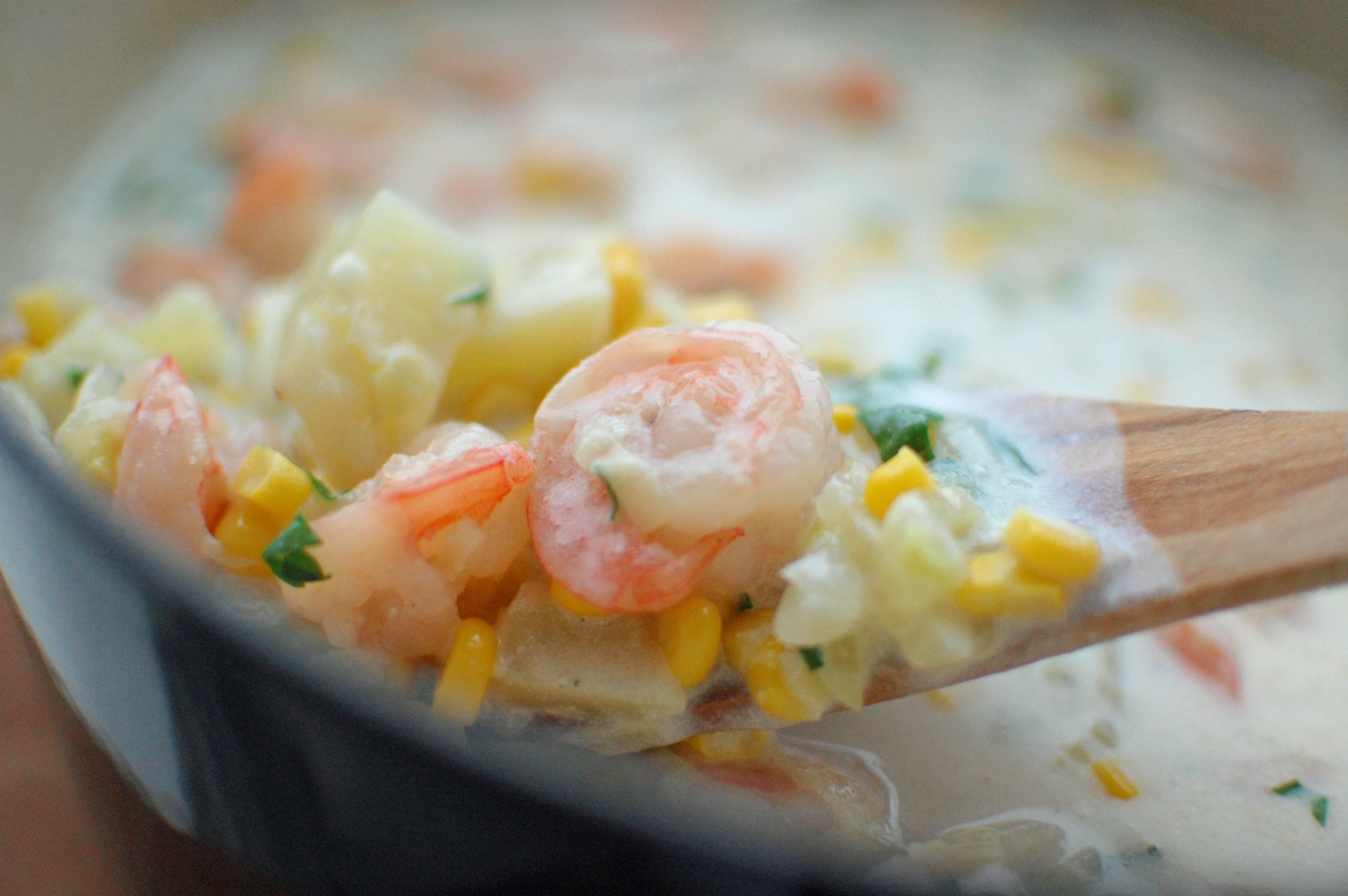 Shrimp Corn Chowder
 Shrimp and Corn Chowder with Fennel